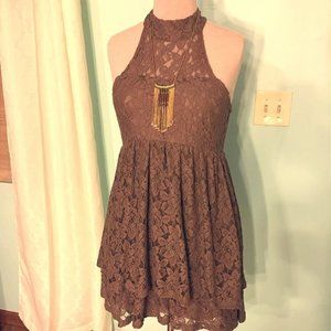 Anama Chocolate Lace Dress